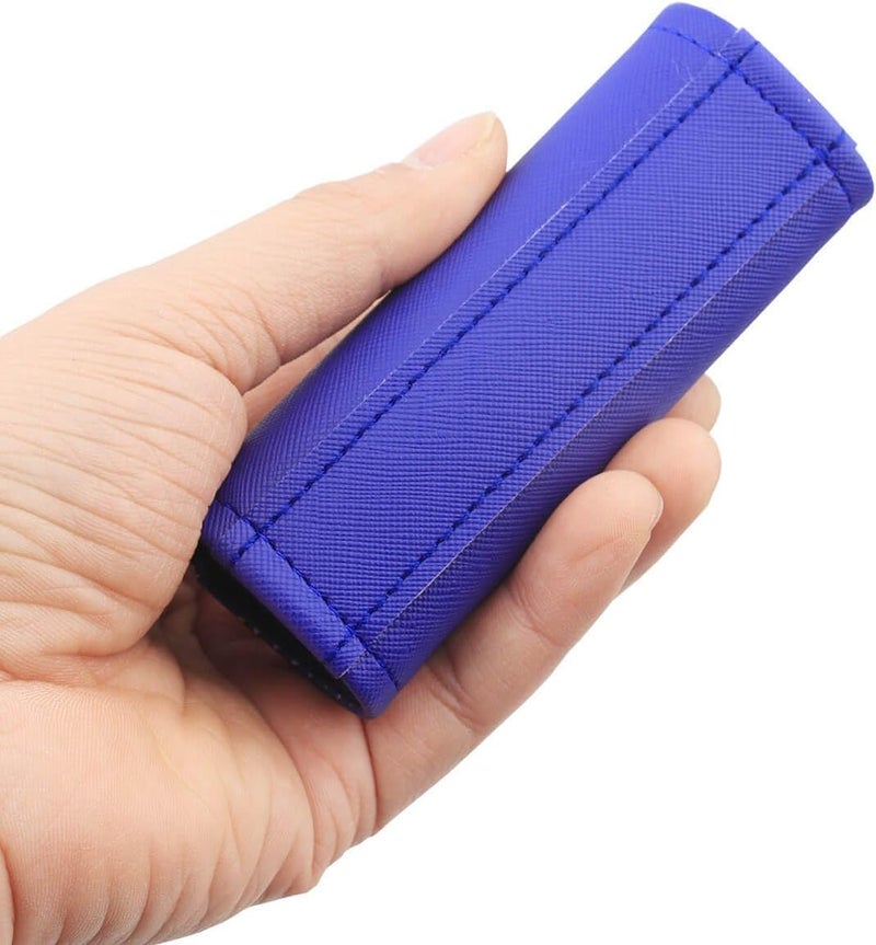 Gowraps Luggage Handle Wrap 5 Pack-Leather Luggage Handle Wraps for Suitcase/Handbag/Duffel Bag/Car Bright Luggage Identfier/Handle Covers/Grips Luggage Accessories for Travel 3.0 (Blue) - Image 4